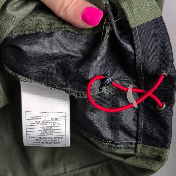 Nike Green Windbreaker Lightweight Field Jacket - Picture 8 of 10